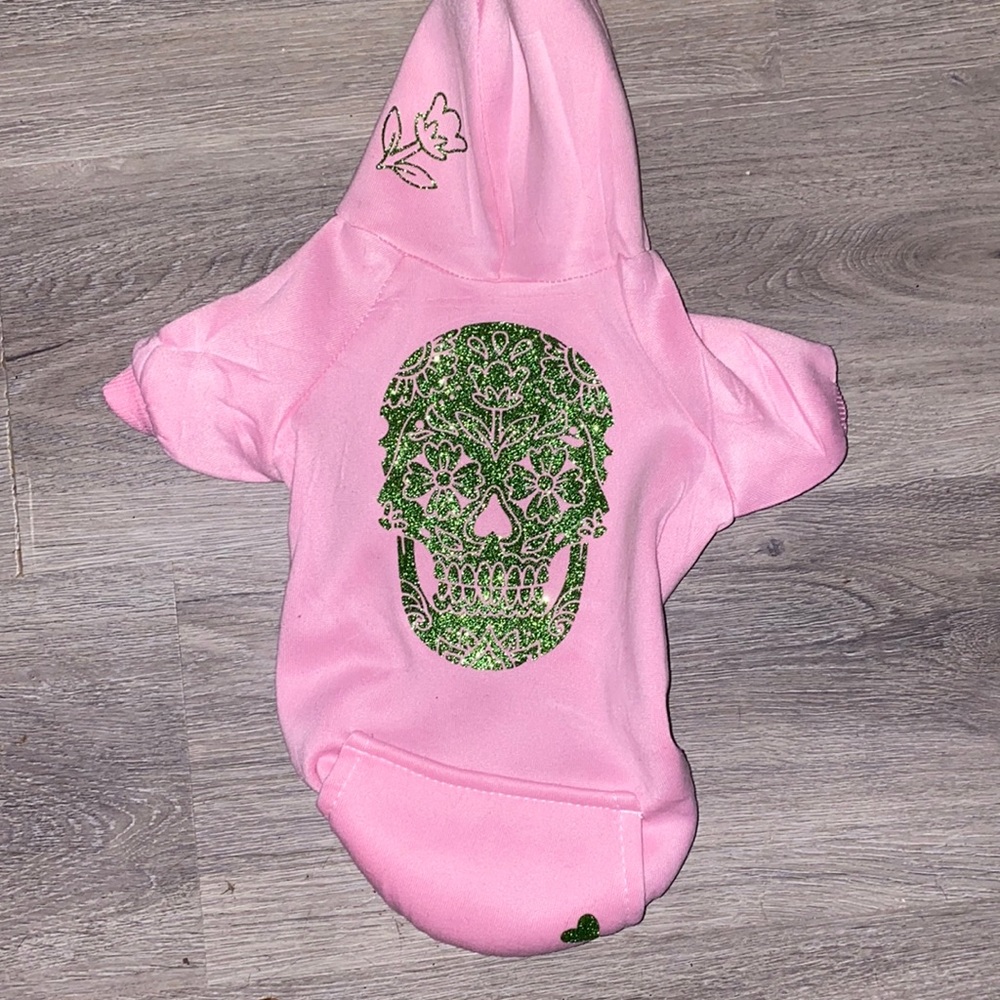 Decorative dog hoodie